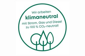 AVERMANN Laser- und Kant-Zentrum GmbH - Wir arbeiten klimaneutral mit Strom, Gas und Diesel zu 100 % CO2-neutral.